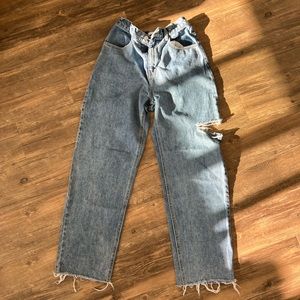 Oak + Fort Baggy Straight Leg Jeans